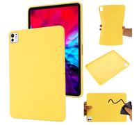 Jenyoog Silicone Back Cover Case for New iPad Pro 11 Inch 2024 (M4) Released,Slim Lightweight Kids Friendly/Shockproof Silicone Case for iPad Pro 11 Inch 2024 (Yellow)