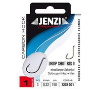 Jenzi Drop-Shot Rig II Wide Gap Leader with Hooks 150 cm Pack of 3 #1