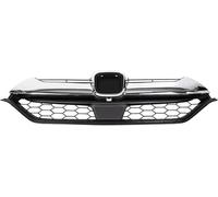 Jeocoai Car Fog Grille Grill for CRV for CR-V 2017 2018 Honeycomb Mesh Grills Cover ABS Car Front Bumper(B)