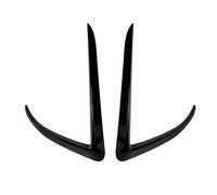 Jeocoai Front bumper For Tesla for Model X 2015-2020 Front Bumper Splitter Fog Lamp Grill Spoiler Cover Air for Vent Wind Knife Body Kits(Glossy black)