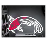 Jeocoai Neon Light Sign for neon Sign Fish Carp Koi, Powered Panel Light, Dimmable(C)