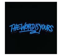 Jeocoai Neon Light Sign Neon Sign neon Panel THE WORLD IS YOURS Wall Decor