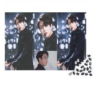 Jeon Jung-kook Jigsaw Puzzles Puzzles for Adults Kids. 1000 Pieces BTS Whimsical Challenge Toy Educational Games Home Decoration for Educational Games Gifts 1000pcs (75x50cm)