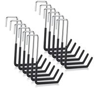 jeonan 12Pcs Rafter Hanger Hooks, Heavy Duty Large S Hooks Rafter Hanger Garage Hooks for Garage Ladder Bike Fence Storage Organizer Hooks Hanging Hangers Hooks