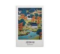 Jeonju Hanji Museum Jeonju - South Korea City Asia Travel Prints Wall Art Posters And Prints Travel Gift Home Decor Wall Art on Canvas 16x24inch(40x60cm)