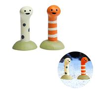 JEOPKO 2 PCS Fish Tank Accessories,Mini Aquarium Ornaments,Cute Resin Fish Tank Decoration Creative Submerged Moray Eel Aquarium Decoration Fish Tank Landscape Decoration for Freshwater Saltwater.