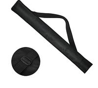 JEOPKO 3/4 Snooker cue case, Snooker cue case 47.2in（About 120cm ）, Carry Bag Lightweight Portable for Snooker cue case 3/4 Piece, Adjustable Length Snooker cues with case(Black)
