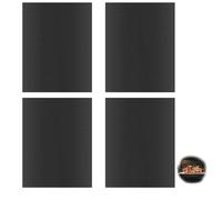 JEOPKO 4 Pcs Large Heavy Duty Oven Lineroven Liners for Fan Assisted Ovens BBQ Oven Mat Oven Tray Liners for Bottom of Oven Mate Baking Mat Oven Protector Sheets Non-Stick BBQ Outdoor Grill
