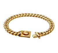 Jeorywoet 19mm Thick Gold Dog Chain Collar Stainless Steel with Buckle Heavy Duty Necklace for Small Medium Large Dogs