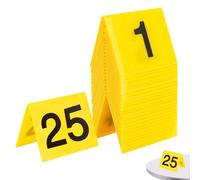 Jeorywoet 25Pcs Crime Scene Markers 2.95x3.54inch Photo Evidence Mark Card 1-25 Number