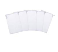 Jeorywoet 5PCS White Fine Mesh Aquarium Filter Media Bags - Zippered Bags for Activated Carbon & Ceramic Rings