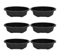 Jeorywoet 6 Pcs Bonsai Training Pots 15x11x3.5 In Oval Gardening Bonsai Planter Pot with Drainage Hole PP Reusable Large Flower Pots for Garden, Yard, Balcony, Office, Living Room, Flower Pots