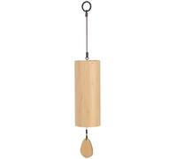 Jeorywoet Bamboo Wind Chimes Retro Japanese Windchime Pastoral Wind Bell with Wind Pendulum Soothing Relaxing 16in Bamboo Wind Chimes for Outside Yard Garden, Wind Bell