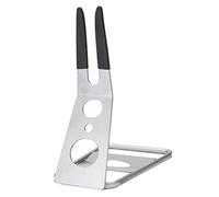 Jeorywoet Bicycle Parking Rack, Bike Kickstand Non-Slip Display Bike Stand Foldable Metal Bicycle Parking Rack Silver, Foldable Stand