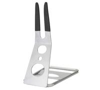 Jeorywoet Bike Kickstand Non-Slip Display Bike Stand Foldable Metal Bicycle Parking Rack Silver Bike Workstand
