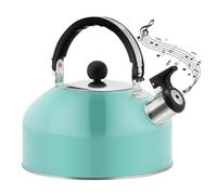 Jeorywoet Camping Whistling Kettle 3L Stove Top Kettle Portable Boiling Pot with Handle & Spout Travel Stainless Steel Teapot for Electric Gas Stove Camp Fire Whistling Kettle