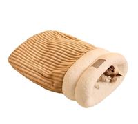 Jeorywoet Cat Sleeping Bag, Soft Cozy Cat Sack 360° Wrap Self Warming Cave Bed for Within 3kg Kitten Puppy Winter