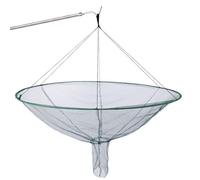 Jeorywoet Drop Net Dia. 39in Foldable Portable Pier Fishing Net with Dual Line Structure Knottable Fish Release Opening Sturdy Heavy-Duty Bridge Net for Shrimp, Crab, Drop Net