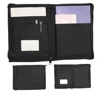 Jeorywoet Glove Box Document Holder, Glove Compartment Organizer, 600d Oxford Cloth Car Box Organizer, Zippered Manual Car Document Holde for Licenses, Registration