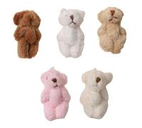 Jeorywoet Mini Bears Bulk, 5PCS Mini Bear Plush Toy,Tiny Bear, Tiny Soft Bear Doll Stuffed Animal Toys for Birthday Cake Wedding Decoration Party Favor, Tiny Bear