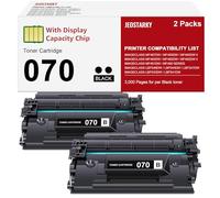 Jeostarky Compatible Toner Cartridge for Canon 070 070H Toner Cartridge Use with Canon Imageclass mf465dw mf462dw LBP246dw mf247dw LBP243dw LBP240dw Laser Printer Cartridge CRG070 2 Black Pack