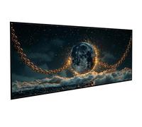 JEPGFOU Celestial Bodies Diamont Painting Moon Diamond Art Accessories 5D Round Full Drill Gem Cross Canvas Painting Pictures Kits for Adults Beginners for LIiving Room Gifts (32x64 inch) PJY9 Y-1