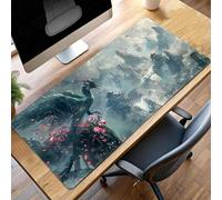 JEPGFOU Gaming Mouse Pad, 100 x 40cm XXL Mouse Mat Landscape, Large Mousepad Black Extended Gaming Mats for, Non-Slip Rubber Base keyboard, Stitched Edges Office Accessories for Office PjY1673 5-4