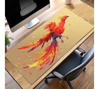 JEPGFOU Gaming Mouse Pad, 1000x400x3mm XXL Mouse Mat Bird, Large Mousepad Yellow Extended Gaming Mats for, Non-Slip Rubber Base keyboard, Stitched Edges Office Accessories for Office PjY1855 K-7