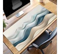 JEPGFOU Gaming Mouse Pad, 80 x 40cm XXL Mouse Mat Yellow, Large Mousepad Abstract Extended Gaming Mats for, Non-Slip Rubber Base keyboard, Stitched Edges Office Accessories for Office PjY4671 B-4