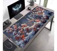 JEPGFOU Gaming Mouse Pad, Bird Pink Mouse Mat with Stitched Edges, Large Extended XXL Mousepad with Anti Slip Base, for Desk Keyboard Decoration, Gifts for Men Adults Kids 80 x 30cm PjY3323 4-5