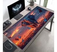 JEPGFOU Gaming Mouse Pad, Elephant Yellow Mouse Mat with Stitched Edges, Large Extended XXL Mousepad with Anti Slip Base, for Desk Keyboard Decoration, Gifts for Men 1000x500x3 mm PjY8357 N-L
