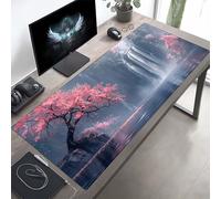 JEPGFOU Gaming Mouse Pad, Fall Pink Mouse Mat with Stitched Edges, Large Extended XXL Mousepad with Anti Slip Base, for Desk Keyboard Decoration, Gifts for Men Adults Kids 1400x600x3mm PjY4809 5-9