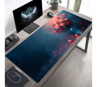 JEPGFOU Gaming Mouse Pad, Flower Pink Mouse Mat with Stitched Edges, Large Extended XXL Mousepad with Anti Slip Base, for Desk Keyboard Decoration, Gifts for Men Adults Kids 800x300x3mm PjY7923 3-M