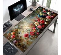 JEPGFOU Gaming Mouse Pad, Flower Pink Mouse Mat with Stitched Edges, Large Extended XXL Mousepad with Anti Slip Base, for Desk Keyboard Decoration, Gifts for Men Adults Kids 140 x 60cm PjY4769 7-O