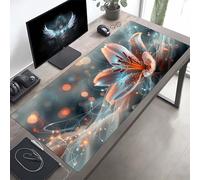 JEPGFOU Gaming Mouse Pad, Flower Pink Mouse Mat with Stitched Edges, Large Extended XXL Mousepad with Anti Slip Base, for Desk Keyboard Decoration, Gifts for Men Adults Kids 1400x600x3mm PjY6549 9-5