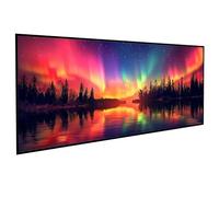 JEPGFOU Landscape Diamont Painting Aurora Diamond Art Accessories 5D Round Full Drill Gem Cross Canvas Painting Pictures Kits for Adults Beginners for LIiving Room Wall Decor, Gifts 12x24in PJY9 J-H