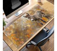 JEPGFOU Mouse Mat, Gaming Mouse Pad Donkey, 100 x 40cm Large Mause Mat Yellow, Non-Slip Rubber Base Accessories, Waterproof, Stitched Edges Mausepad, Improved Precision and Speed PjY8612 K-6