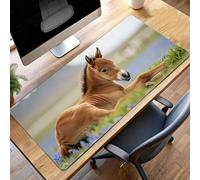 JEPGFOU Mouse Mat, Gaming Mouse Pad Donkey, 600x300x3mm Large Mause Mat Yellow, Non-Slip Rubber Base Accessories, Waterproof, Stitched Edges Mausepad, Improved Precision and Speed PjY5314 L-3