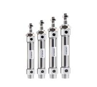 JEQGDLUI 1 Pcs CDM2KB16/20/25/32/40 series type double acting mini cylinder stainless steel magnetic ring 25-500mm stroke(Stroke 150mm,Bore 32mm)