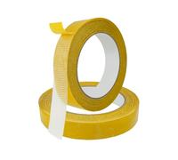 Jeqqinuz 2 Rolls Double Sided Tape, Strong Double Sided Tape Heavy Duty, Superglue Cellotape No More Nails Strips Adhesive Strips for Carpet, Wall, Mat, Craft Mounting 1.0inch x 66ft