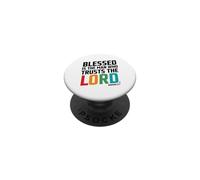 Jer. 17:7 - Blessed Is the Man Who Trusts the Lord PopSockets Adhesive PopGrip