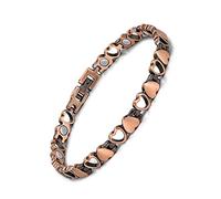 Jeracol 99.99% Solid Copper Bracelets for Women, Magnetic Bracelet with Ultra Strength Magnets,Adjustable Wristband Brazaletes with Remove Tool & Gift Box
