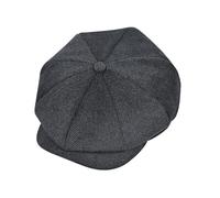 jerague Wool Newsboy Cap for Men Women Classic Vintage Gatsby Lvy Cabbie Hat Flat Beret Cap - - M/L