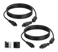 JERBOR 2PCS 59inch HUB to AMS 6Pin Extension Cable with Magnetic Ring for Bambu Lab X1 P1 Series 3D Printer (1.5m 6pin with magnetic ring*2pcs)