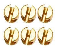 Jerbor 6PCS Upgraded Throttle Idle Cable Ferrules for Carburetor Throttle Cable End Joint Guide Nut fits for Harley Davidson 1996-2006 FLHR Road King 2009-2017 FXDF Fat Bob 5650876