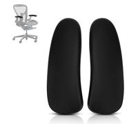 Jerbor Replacement Arm Pads Caps for Herman Miller Classic Aeron Chair-Black 1 Pair(Not for Remastered Aeron)