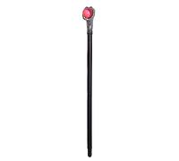 jerbro Evil Wizard Wand Scepter Devil Witch Scepter Voodoo Wand for Halloween Cosplay Costume Carnival Theme Party (Silver & Red)
