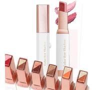 Jerbyroo Glitter Gradient Eyeshadow Stick, Comsiion Glitter-gradient Eyeshadow Stick, Dual Tone Shadow Waterproof Eye shadow Pen for Eye Make Up Tool (Peach makeup)