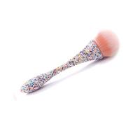 JERCLITY 1 Piece Shiny Rhinestones Powder Makeup Brushes Blush Brush Super Large Face Makeup Brushes Kabuki Brushes for Powder Cosmetic Nail Dust Brush Loose Powder Brush Makeup Tool(Colorful)