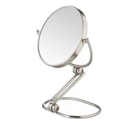 JERDON Compact Magnifying Mirror - Folding 5.5" Travel Mirror with 10X & 1X Magnification - Model MC450N
